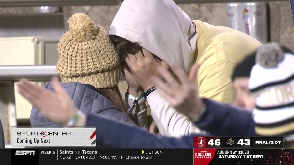 Colorado fans are crying after the loss… This was maybe the worst loss in the history of that program.