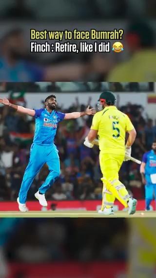 Best way to counter Jasprit Bumrah? Aaron Finch : Retire, like I did 😂 #Matchday