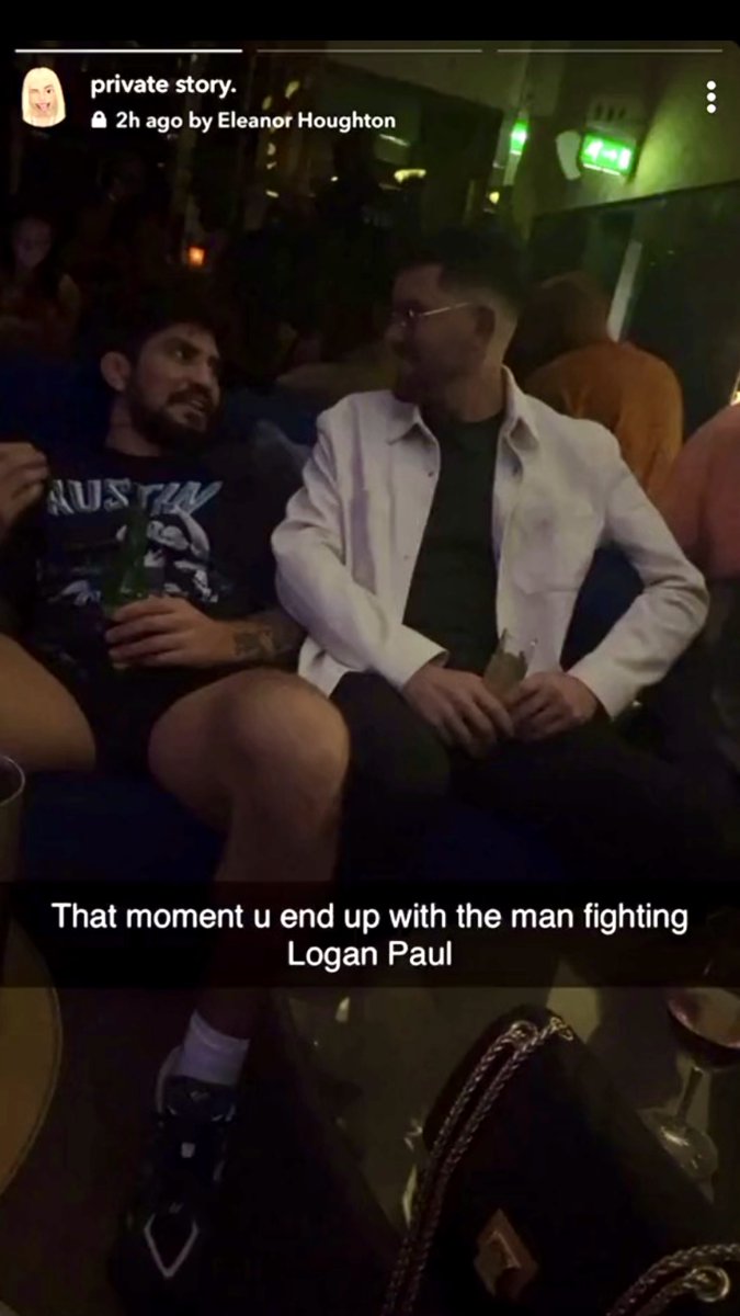 Dillon Danis relaxing ahead of the Logan Paul fight by having a night out at Cloud 23 cocktail bar in Manchester (drinking non-alcoholic beer)… [🎥 Eleanor Houghton]