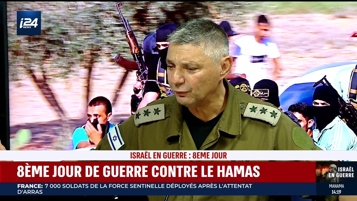"Ce n'est pas la bande de Gaza, c'est le Hamastan, le Hamas est l'armée d'un Etat. Tout est Hamas à Gaza" Olivier Rafowicz, Olivier Rafowicz, porte parole de l'armée israélienne
