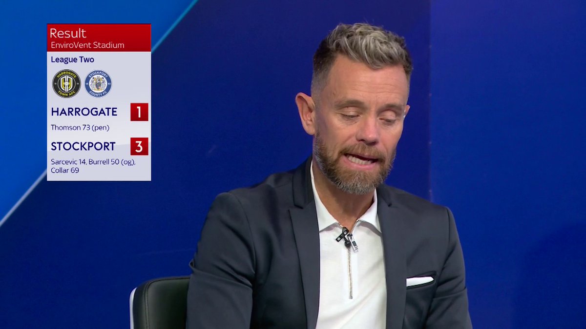 "It's going to take a lot of stopping for Stockport not to get promoted" 📈 Lee Hendrie was impressed with Stockport County after their 3-1 win over Harrogate 👇