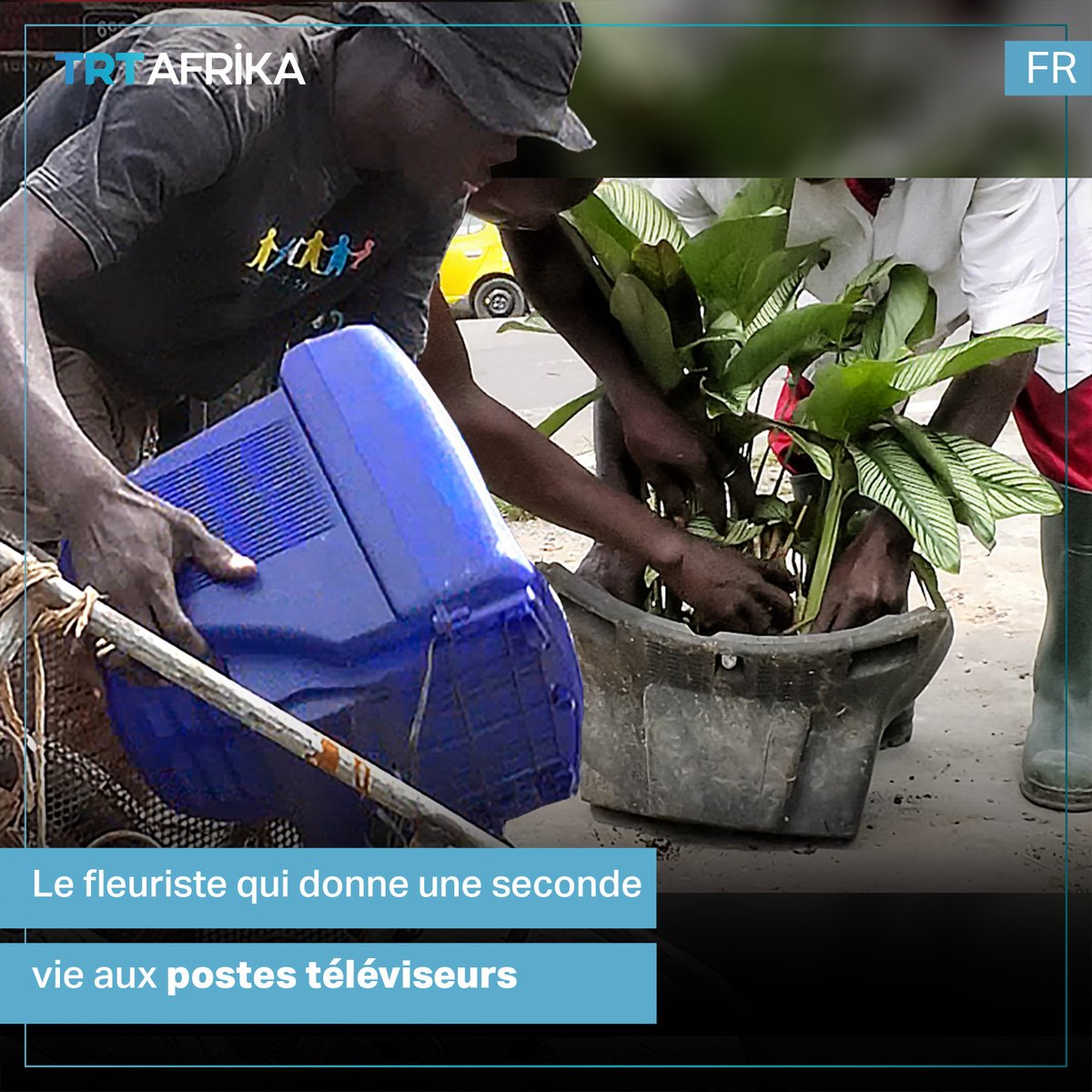C'est l'histoire d'Honoré, ce fleuriste qui a décidé depuis quelques années, de mener à sa manière son combat pour la protection de l'environnement. Il fabrique des pots de fleurs en récyclant de vieux postes téléviseurs. Suivez