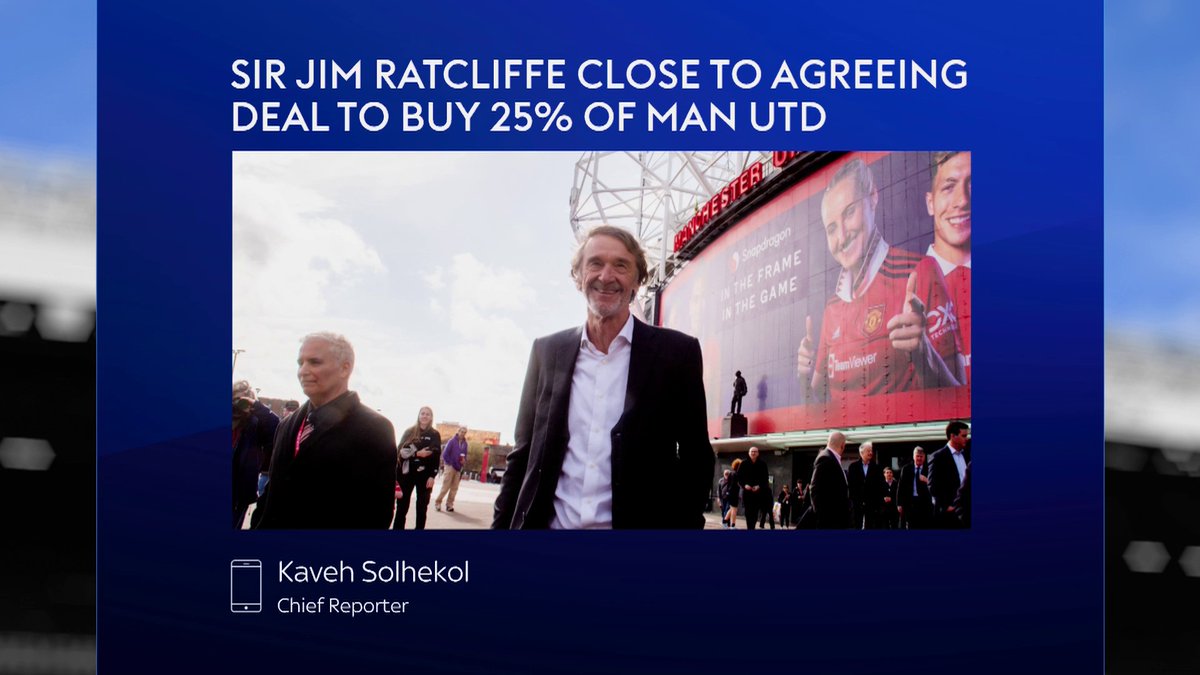 Sheikh Jassim's final offer worth almost £5 billion was rejected by the Glazer family ❌ Sir Jim Ratcliffe is close to agreeing a deal to buy 25% of Manchester United ⏳