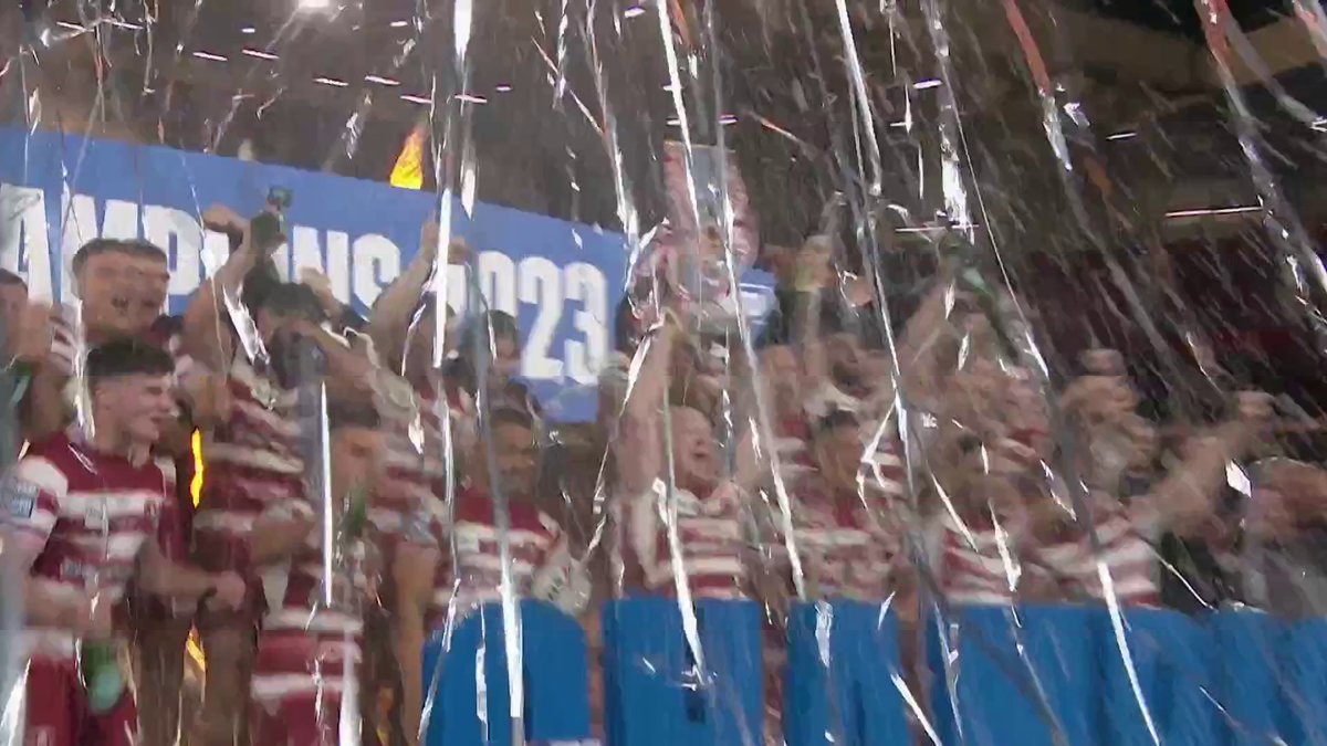 WIGAN WARRORS ARE THE 2023 SUPER LEAGUE CHAMPIONS 🏆👏🎆