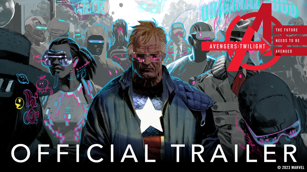 The age of heroes is over. Welcome to the world of tomorrow. #MarvelNYCC Avengers: Twilight — January 2024 Chip @Zdarsky🚦 Daniel Acuña