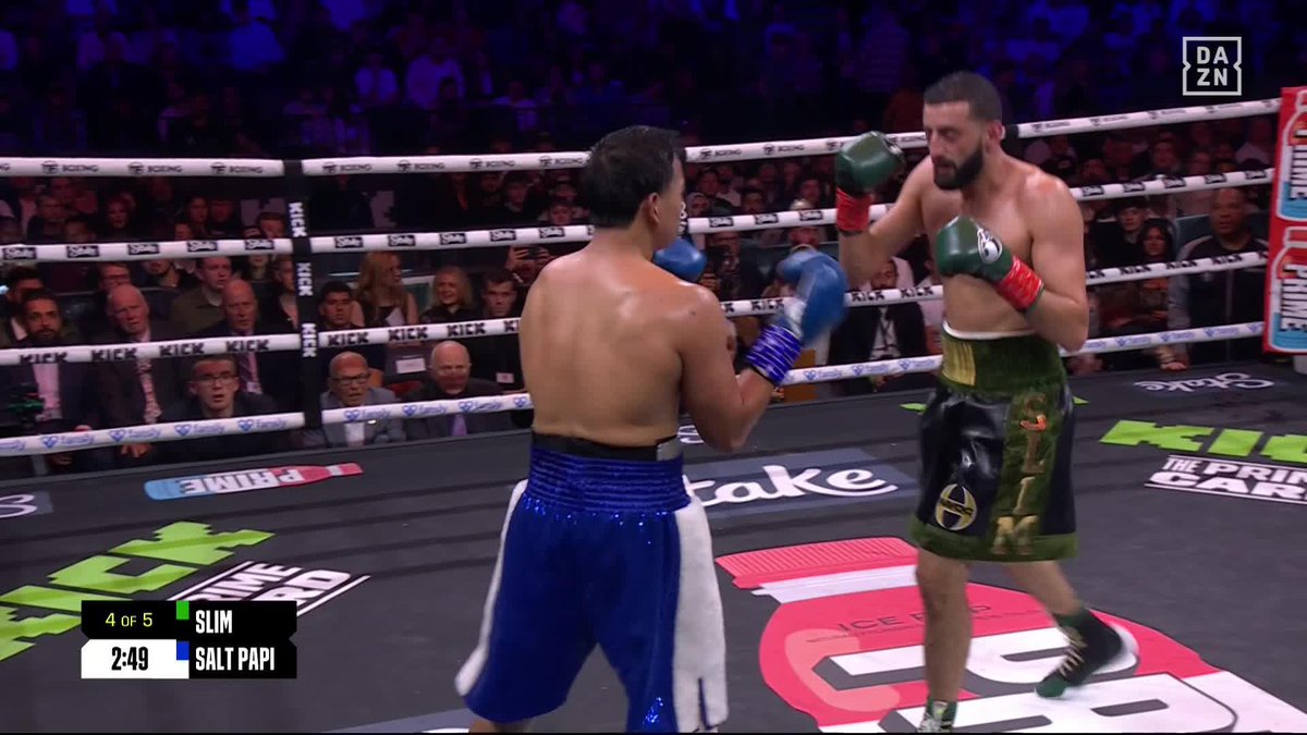OH MY 😳 Slim “The Hitman” Albaher is giving it to Salt Papi right here. #XSeries10 | #KSIFury | #PaulDanis | Buy the PPV now at