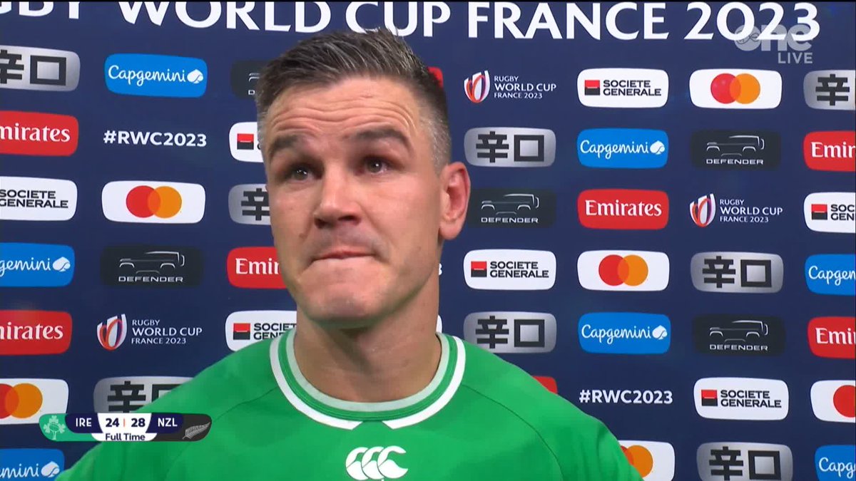 "You gotta work hard for fairytale endings. We didn't get. That's life." - Johnny. 🥺 #IREvNZL | #RWC2023