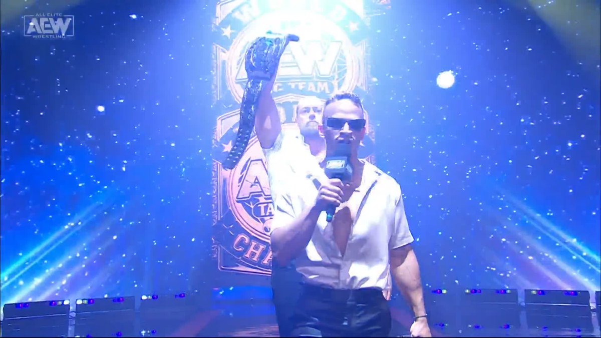 The #AEW World Tag Team Champions Big Bill & Ricky Starks have arrived! Watch #AEWCollision LIVE on TNT! Yeti Imp | Jay 'Christian' Reso | Bryan Danielson | Ricky Saints | BiG CASS