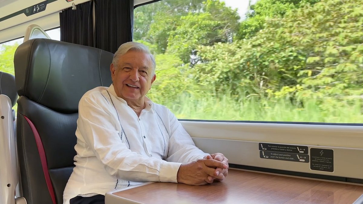 El 22 de diciembre se inaugura el Tren del Istmo. Todavía falta liberar esfuerzos y afinar algunos tramos de vía, pero ya hicimos, de océano a océano, 6 horas con 20 minutos de Coatzacoalcos, Veracruz, a Salina Cruz, Oaxaca.
