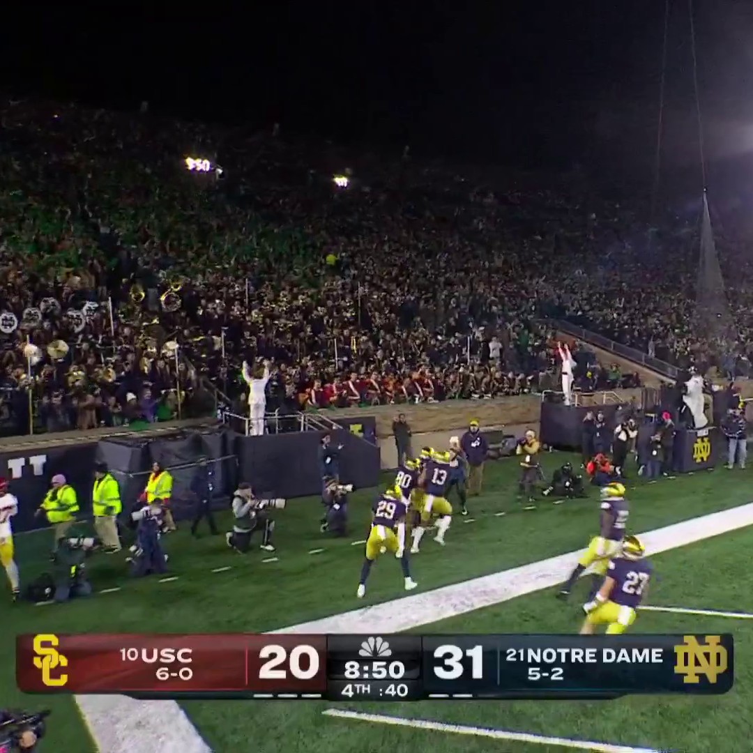 HOUSE. CALL. Notre Dame Football | #BigSaturdayNight