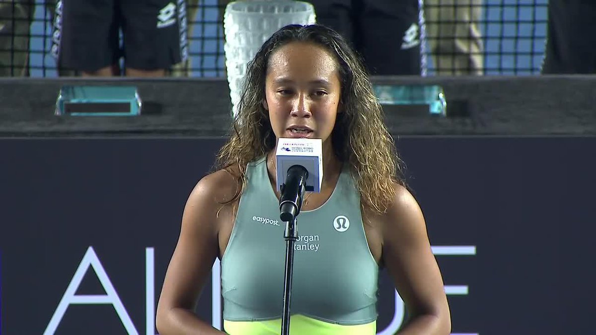 "I want to thank my team. We've had a very hard past couple of years...thank you so much for the belief you have in me. I love you all." leylahfernandez | #PHKTO2023