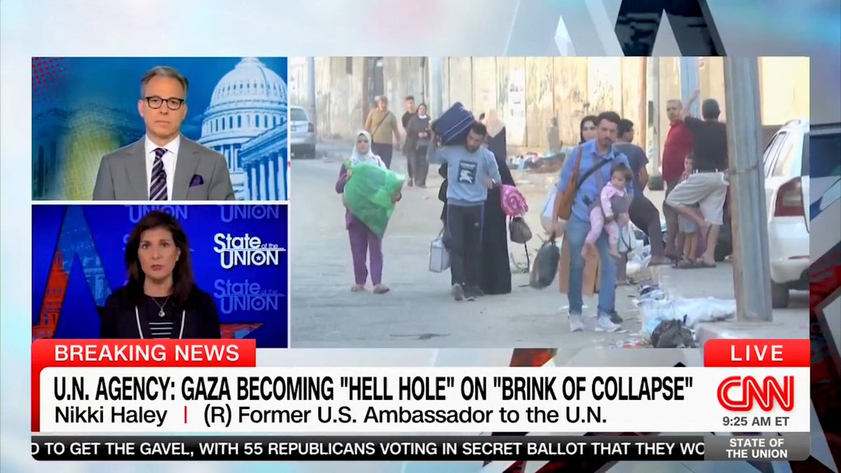 Hamas won't let civilians leave Gaza because they use them as human shields. They'll use them as props to try to convince the world Israel is at fault. Never forget how barbaric and inhumane these terrorists are.