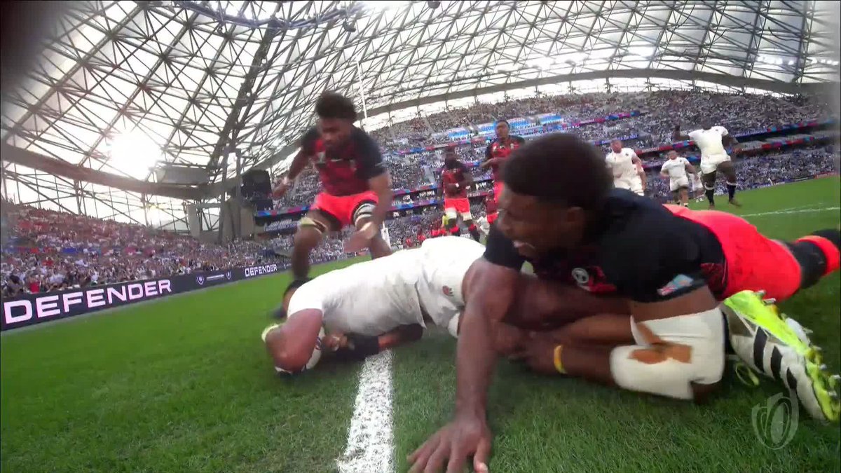 Manu makes his mark ⚡️ #ENGvFIJ | #RWC2023