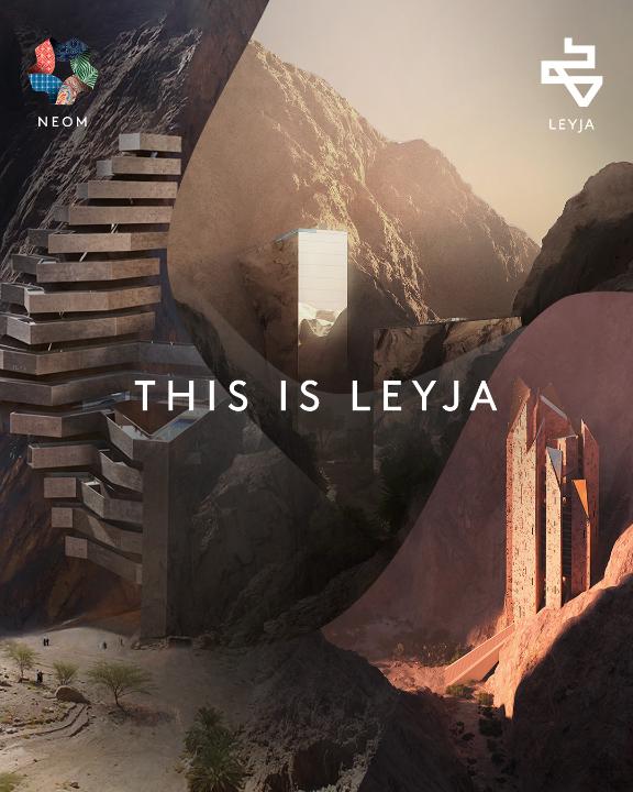 A captivating new destination, Leyja is a stunning natural valley carved into towering mountains. It will be home to three luxurious boutique hotels which encompass concepts of Adventure, Oasis and Wellness. #Leyja #NEOM