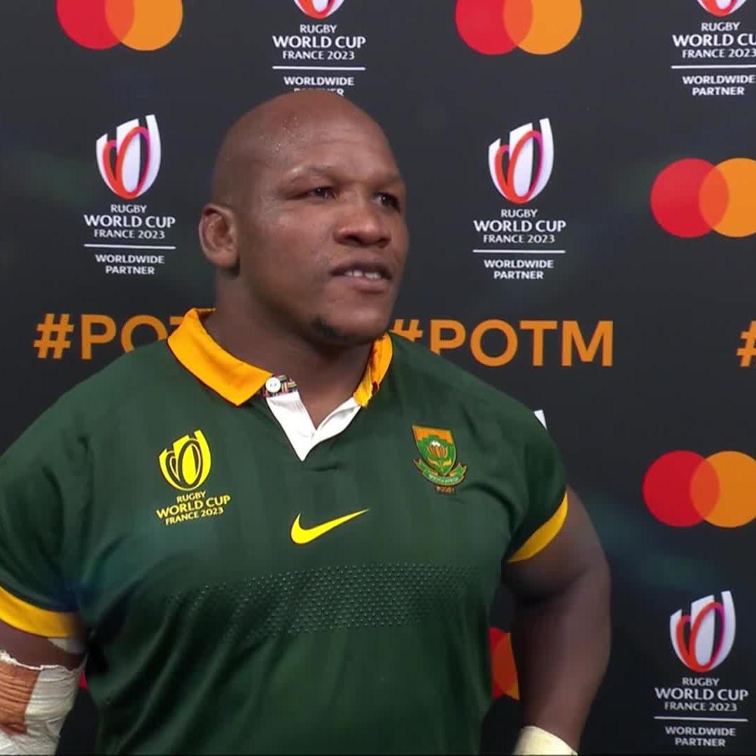 Putting in the hard yards for his country Mbongeni Mbonambi is the Mastercard #POTM #RWC2023 | #FRAvRSA | #Priceless