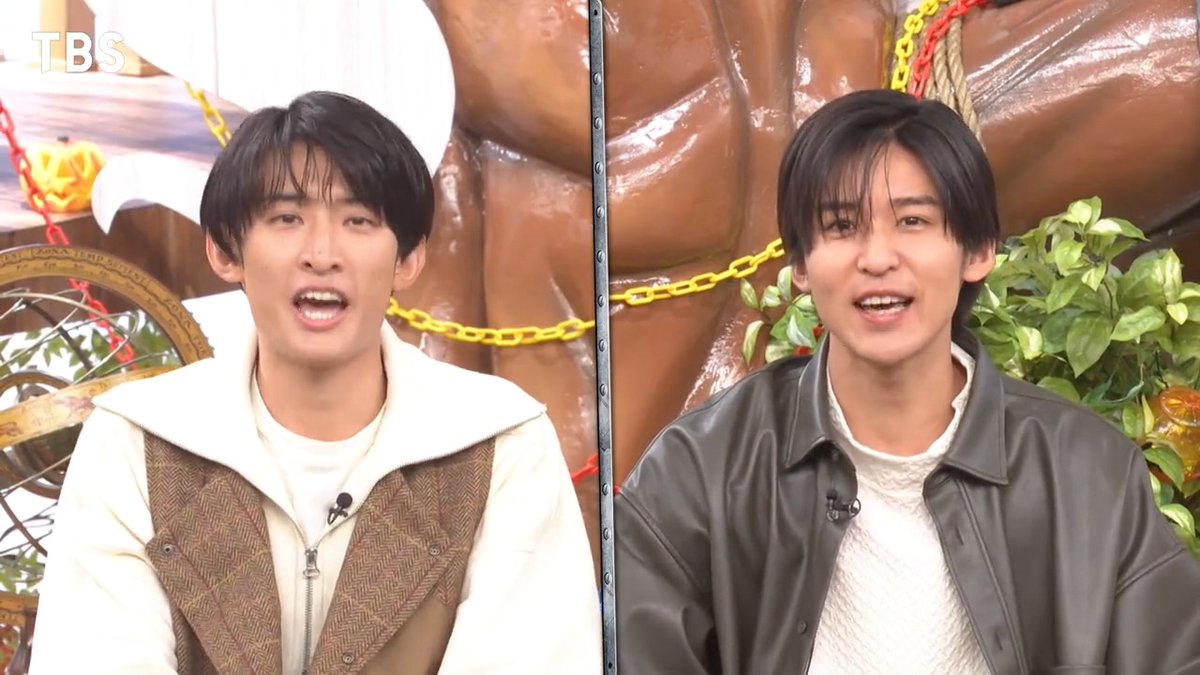 いよいよ今夜‼️ 岡村さん＆ #めめこじ のタイトルコール先行公開😊🙌 脱出島のイザフワペアの対戦者は OAで発表🏝️✨ Snow Manイチ センス抜群のアイツとは誰…！！？ #冒険少年 でぜひ予想してくださいね！！！ #伊沢拓司 #フワちゃん #SnowMan #向井康二 #目黒蓮 #岡村隆史 #冒険少年