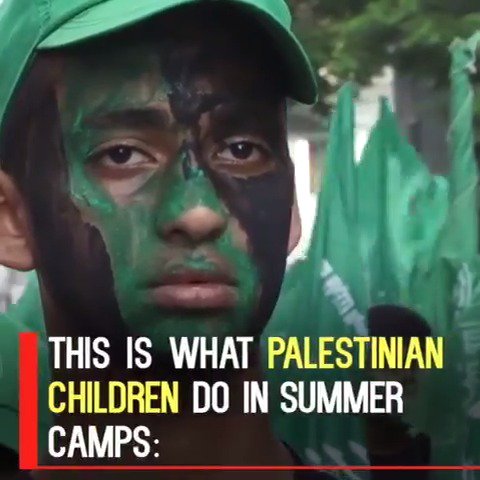 From a very young age, children in Gaza go through Hamas training camps. Isn't it a war crime to use child soldiers?