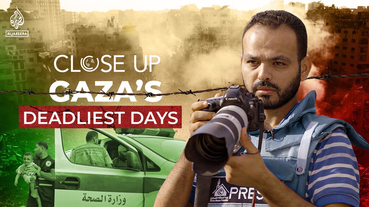 This Palestinian photojournalist risks his life to document the deadliest Israeli assault on the Gaza Strip. Watch Gaza’s Deadliest Days by Real Gaza Productions. #AJCloseUp