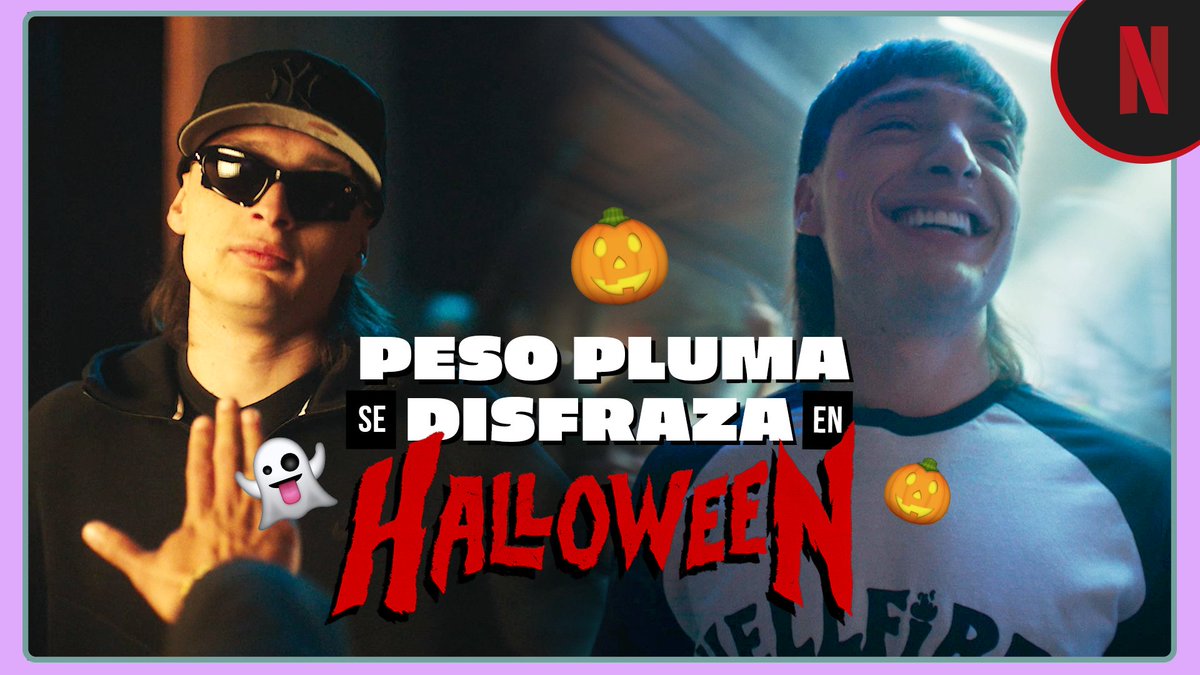 ¡Se hizo canon! 😱 En #NetflixHalloween todo puede pasar. Peso Pluma ya tiene su disfraz, ahora quiero ver los suyos 👀👻 🎃