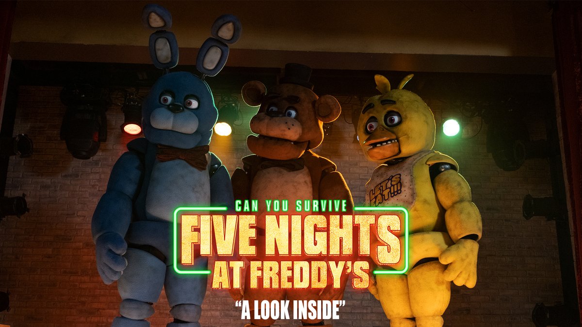 Here’s a peek behind the curtain #FiveNightsAtFreddys