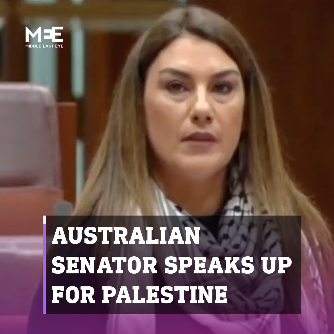 “Here you see another attempted genocide unfold right in front of your eyes, and you don’t just watch on quietly but actively supporting the oppressor.” Australian senator Lidia Thorpe voiced her support for Palestinians during a senate session on Monday.