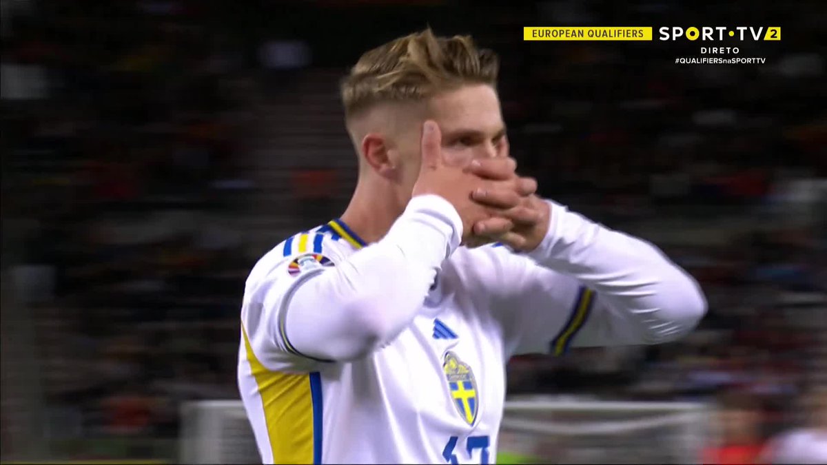 Gyökeres levou tudo à frente 🫣 #sporttvportugal #QUALIFIERSnaSPORTTV #belgica #suecia