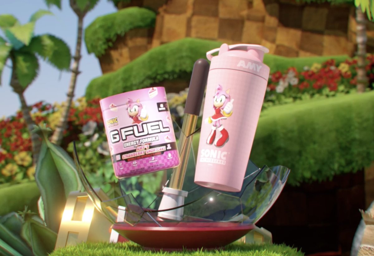💕 𝗥𝗧 + 𝗙𝗢𝗟𝗟𝗢𝗪 to win a #SONIC x #GFUEL "𝗔𝗠𝗬'𝗦 𝗦𝗧𝗥𝗔𝗪𝗕𝗘𝗥𝗥𝗬 𝗦𝗛𝗢𝗥𝗧𝗖𝗔𝗞𝗘" Collector's Box!!! 2 winners picked tomorrow! 🍓🍰😋 🥛 This flavor tastes FIRE with milk btw! 🛒 𝗚𝗘𝗧 𝗬𝗢𝗨𝗥𝗦: