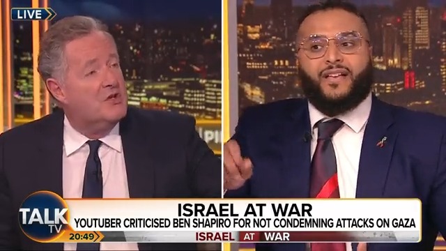 "The notion that Israel is defending itself is as absurd as the notion that the rapist is defending itself from the victim - because Israel is the occupier!" Mohammed Hijab passionately debates Israel's retaliation with Piers Morgan. Mohammed Hijab | Piers Morgan | #PMU