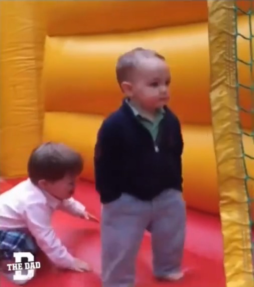 Check out this small businessman, responsibly enjoying his corporate retreat