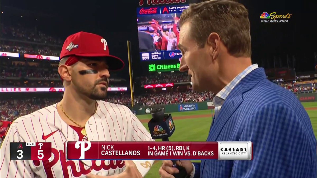 Nick Castellanos postgame interviews are reaching legendary status. You can catch this and more on Phillies Postgame Live right now on NBC Sports Philadelphia!