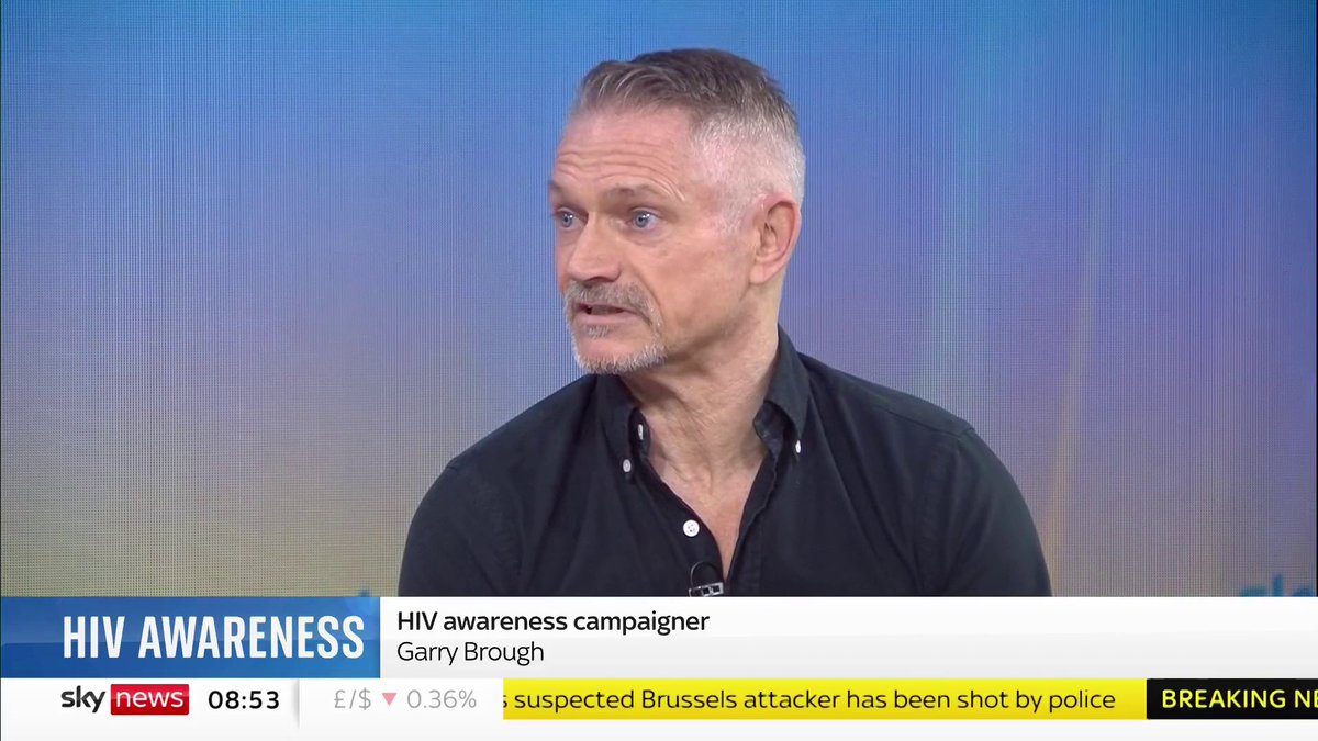 'Four out of five people in the UK don't know that you can't pass on HIV when you have an undetectable viral load' @GarryBrough says that 'one pill a day allows him to stay well and not pass the virus on to anyone else'. 📺 Sky 501