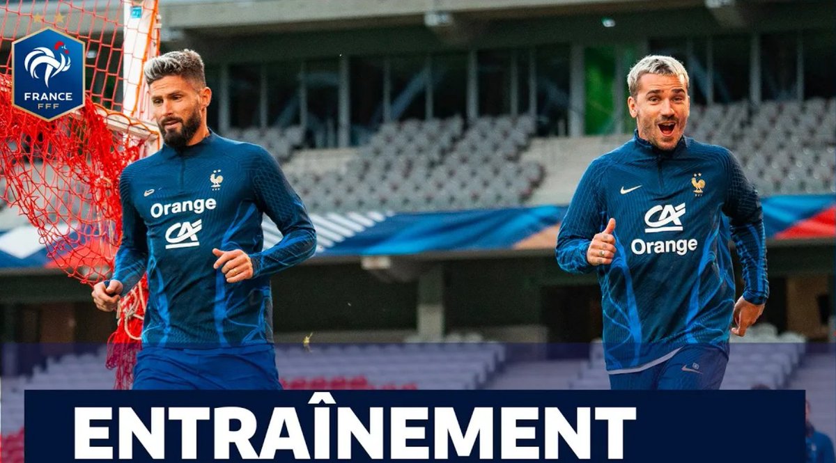 Dernière séance à Lille avant le match face à l'Ecosse (21h00 sur TF1) 👊 #FiersdetreBleus