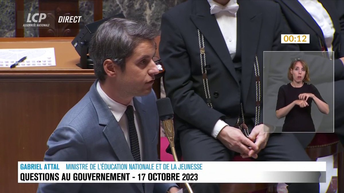 🇫🇷 FLASH | 68 élèves vont être exclus de leurs établissements après des actes d’ « apologie du terrorisme » lors de l’hommage rendu à Dominique Bernard. « À un moment, la tolérance, ça va, 'le pas de vague', c'est fini ! », ajoute Gabriel #Attal.