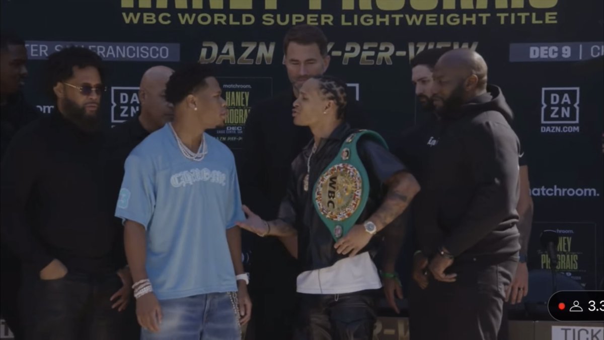 ‼️ Devin Haney vs Regis Prograis trash talking first face-off ahead of Dec 9th… [🎥 Matchroom Boxing]