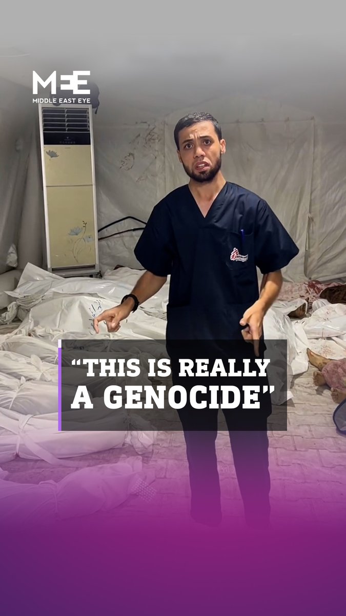 In the aftermath of the devastating airstrike on Gaza's al-Ahli al-Arab Hospital, a doctor on the ground describes the horror, stating, "This is really a genocide." Reports suggest hundreds are dead, with as many as 5,000 having sought refuge in the hospital prior to the strike.