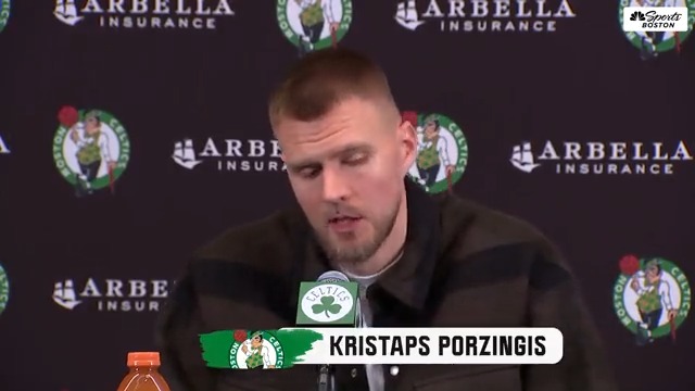"It's just easy to play with those guys, honestly. They draw so much attention." - KP on getting comfortable playing with the Celtics starting rotation