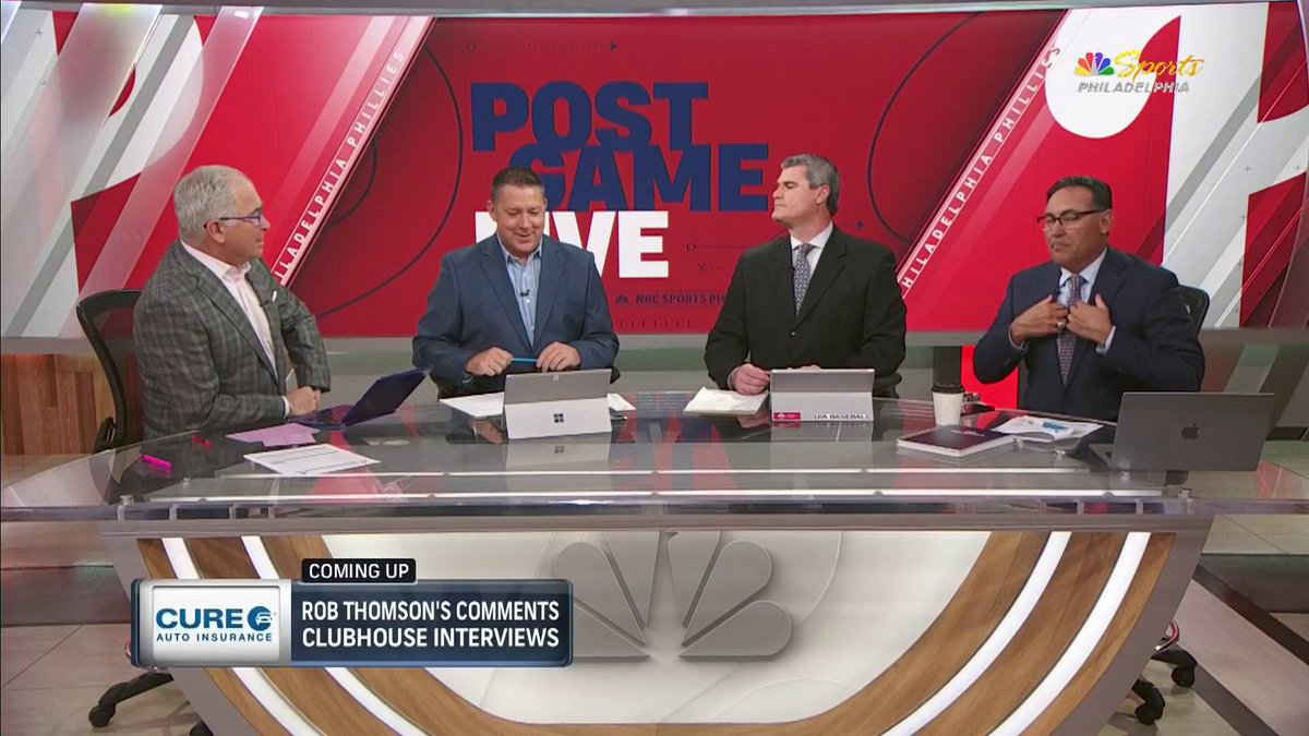 The fellas are HYPE after a dominant performance against the D-Backs. 👊 Phillies Postgame Live is on NOW on NBC Sports Philadelphia!
