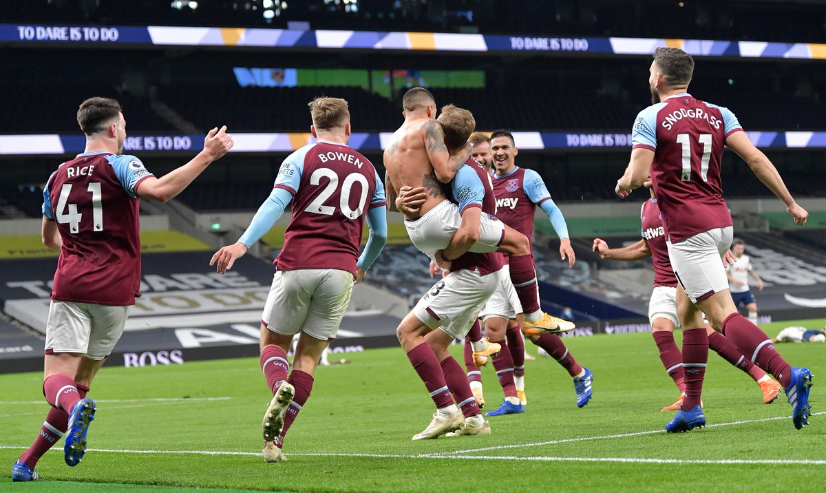 ⏱ 81' Tottenham Hotspur 3-0 West Ham ⏱ 94' Tottenham Hotspur 3-3 West Ham Three years ago today, that comeback vs Spurs. LANZINIIIIII 💉⚒
