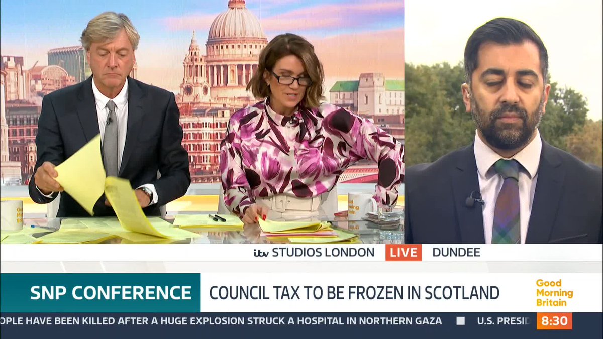 'It's been a very difficult time for the SNP hasn't it?' Susanna Reid questions First Minister of Scotland Humza Yousaf on how the SNP will fare at the next general election.