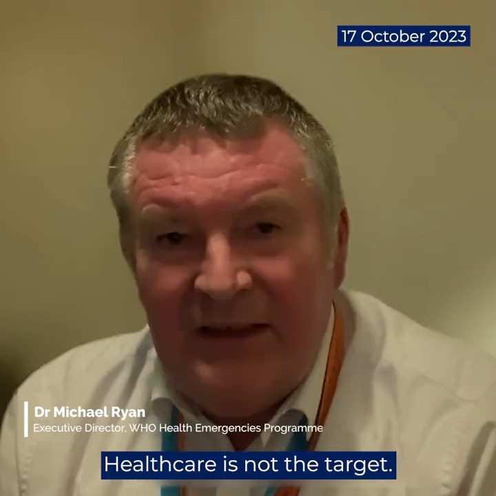 We cannot leave doctors and nurses to make the choices they are having to make. It is inhuman. Healthcare is #NotATarget