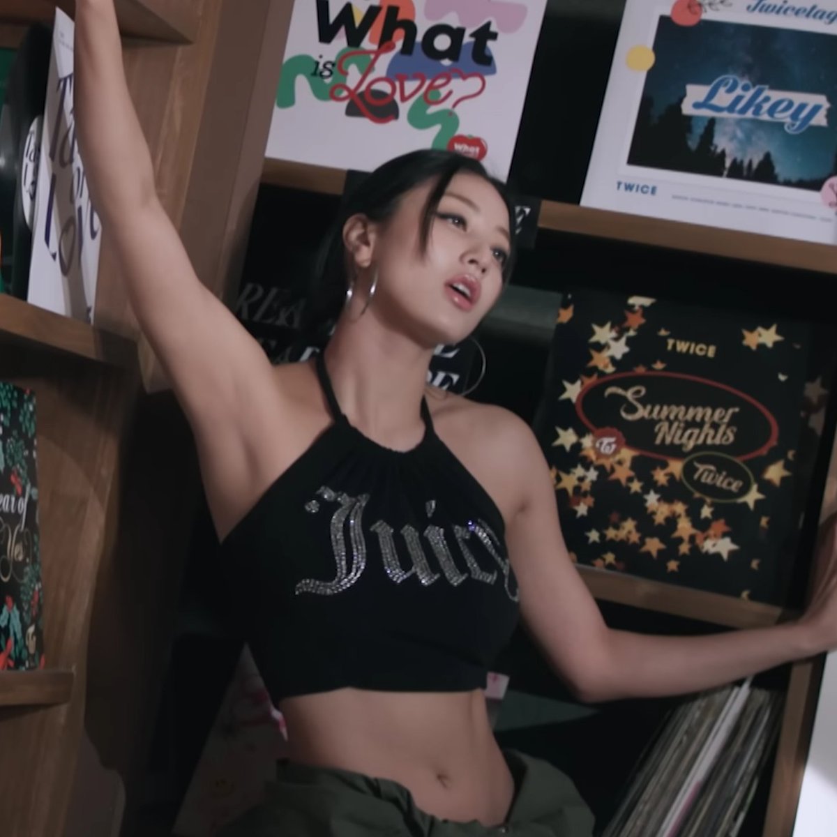 HOT GIRL JIHYO OMG HER ABS