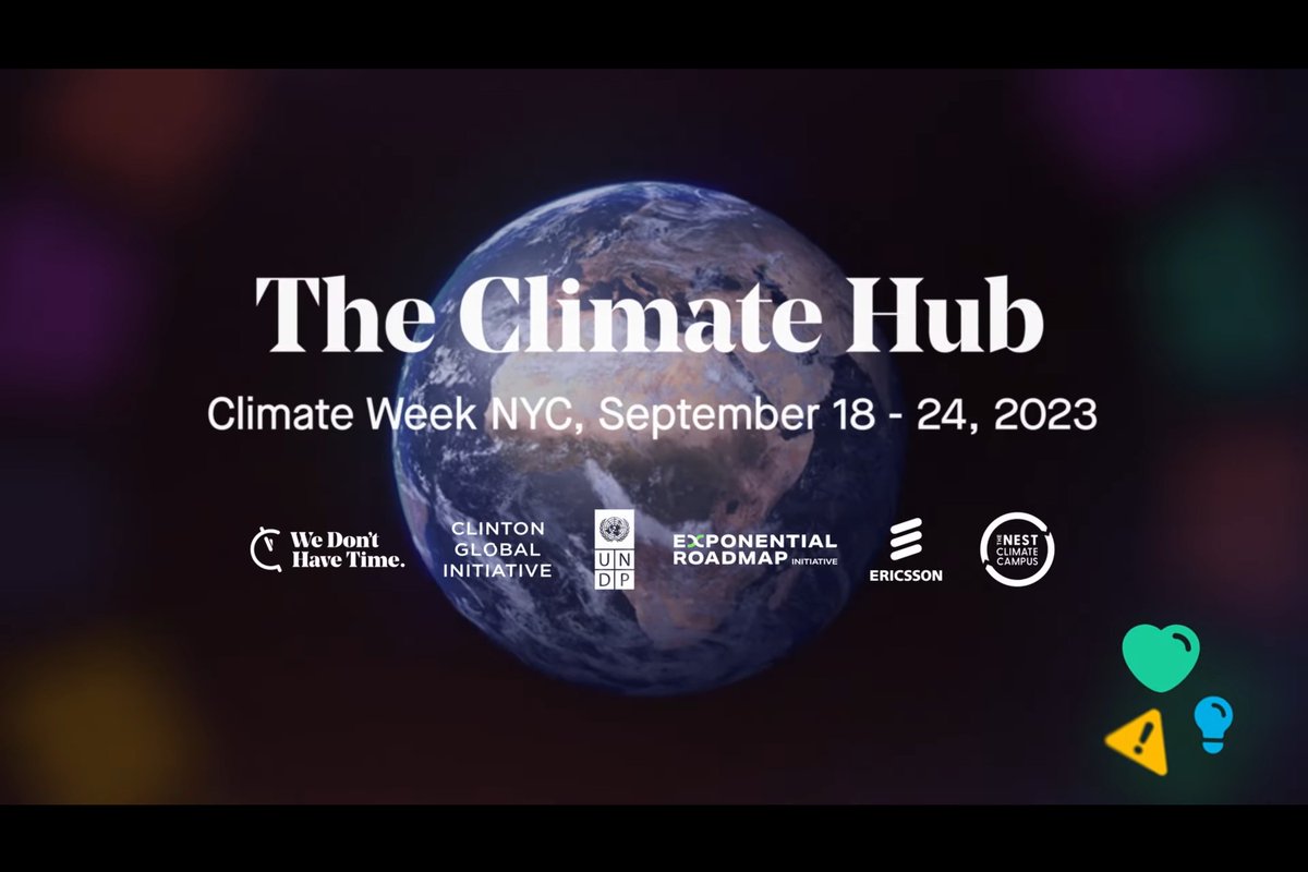 Look back at #ClimateWeekNYC & The Climate Hub!📽️ With the help of our partners, we gathered 14.5M viewers over a week of ingenious #climate solutions & events.💡🍃 Let's maintain the momentum for more #climateaction on the road to #COP28 💪🌍 ✅ Sign up: