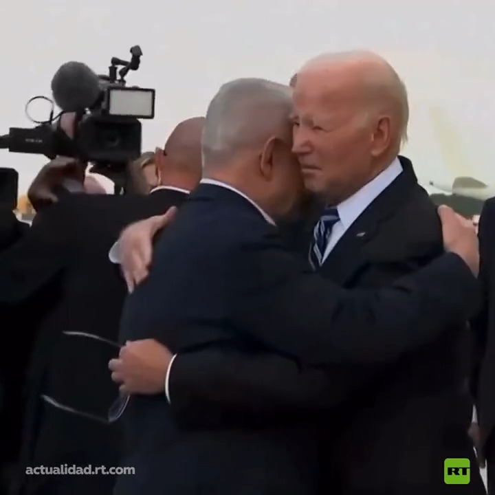 Se repite la historia del imperio norteamericano: "Sí, es un hijo de puta, pero es nuestro hijo de puta". Biden llega a Israel para mostrar todo su apoyo al genocida Netanyahu, un día después de asesinar a más de 500 personas en un hospital de Gaza