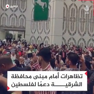 "بالروح بالدم نفديك يا فلسطين".. تظاهرات أمام مبنى محافظة الشرقية بمدينة الزقازيق دعمًا لفلسطين