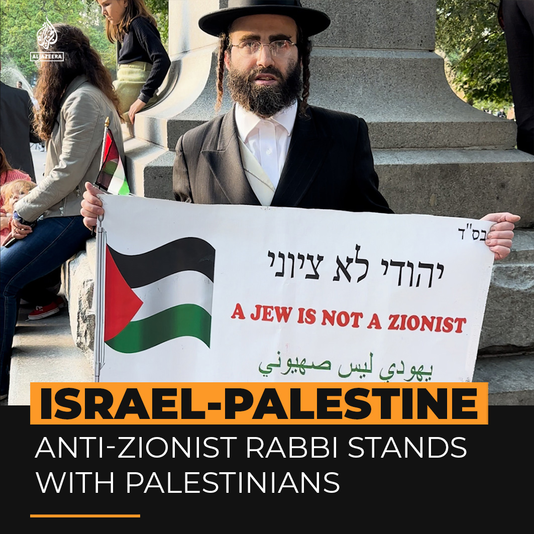 “We want to live in peace with Palestinian neighbours.” Ultra-Orthodox Jews have rallied in support of Palestinians despite saying they face hostility and physical attacks for their anti-Israel stance ⤵️