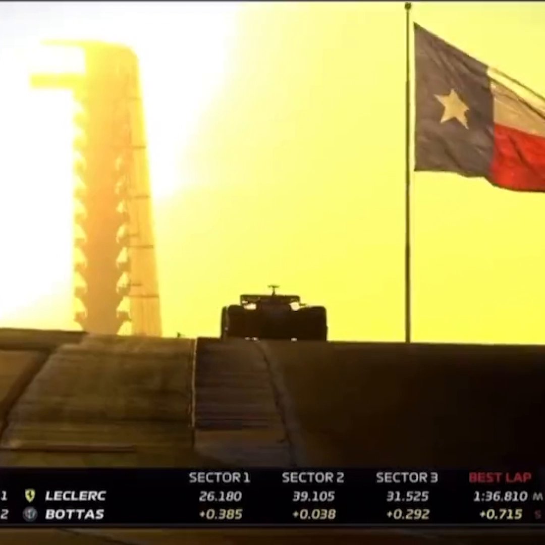 Charles Leclerc's sunset lap in Austin last year set to the Top Gun theme tune was absolutely perfect ❤️