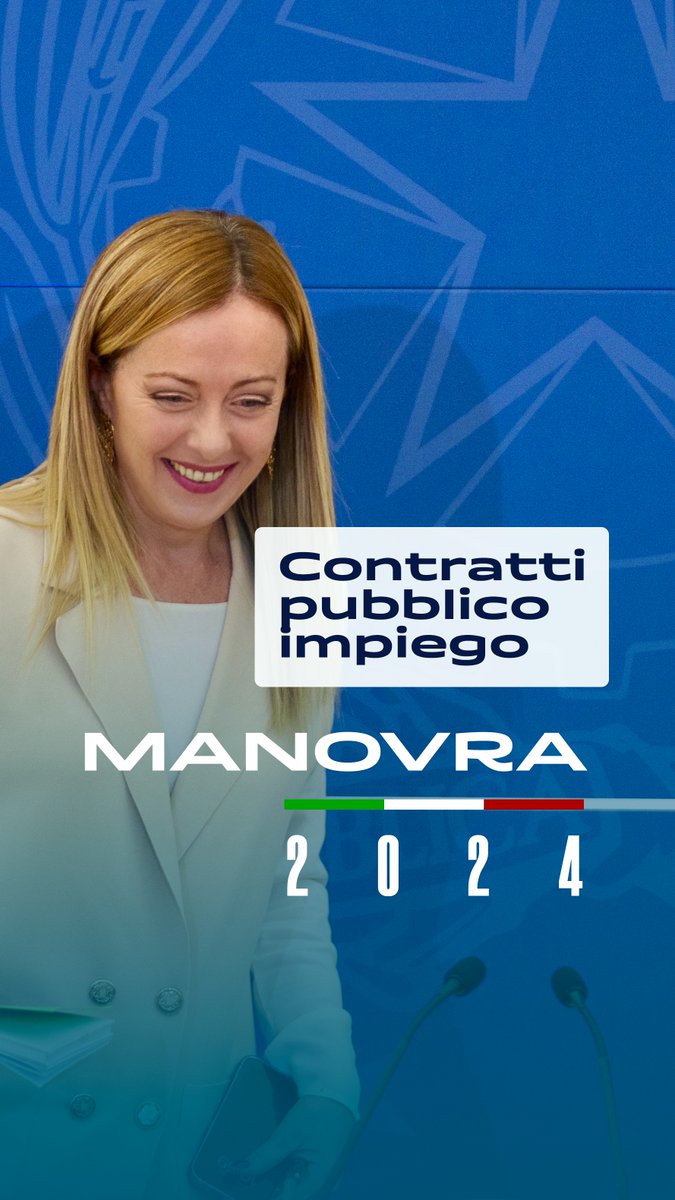 #Manovra2024: rinnovi dei contratti del pubblico impiego con priorità al comparto difesa e sicurezza.