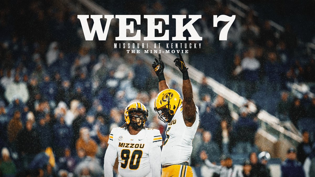 𝐖𝐞𝐞𝐤 𝟕 𝐌𝐢𝐧𝐢 𝐌𝐨𝐯𝐢𝐞 The Tigers fight for redemption in Lexington. #MIZ🐯🏈