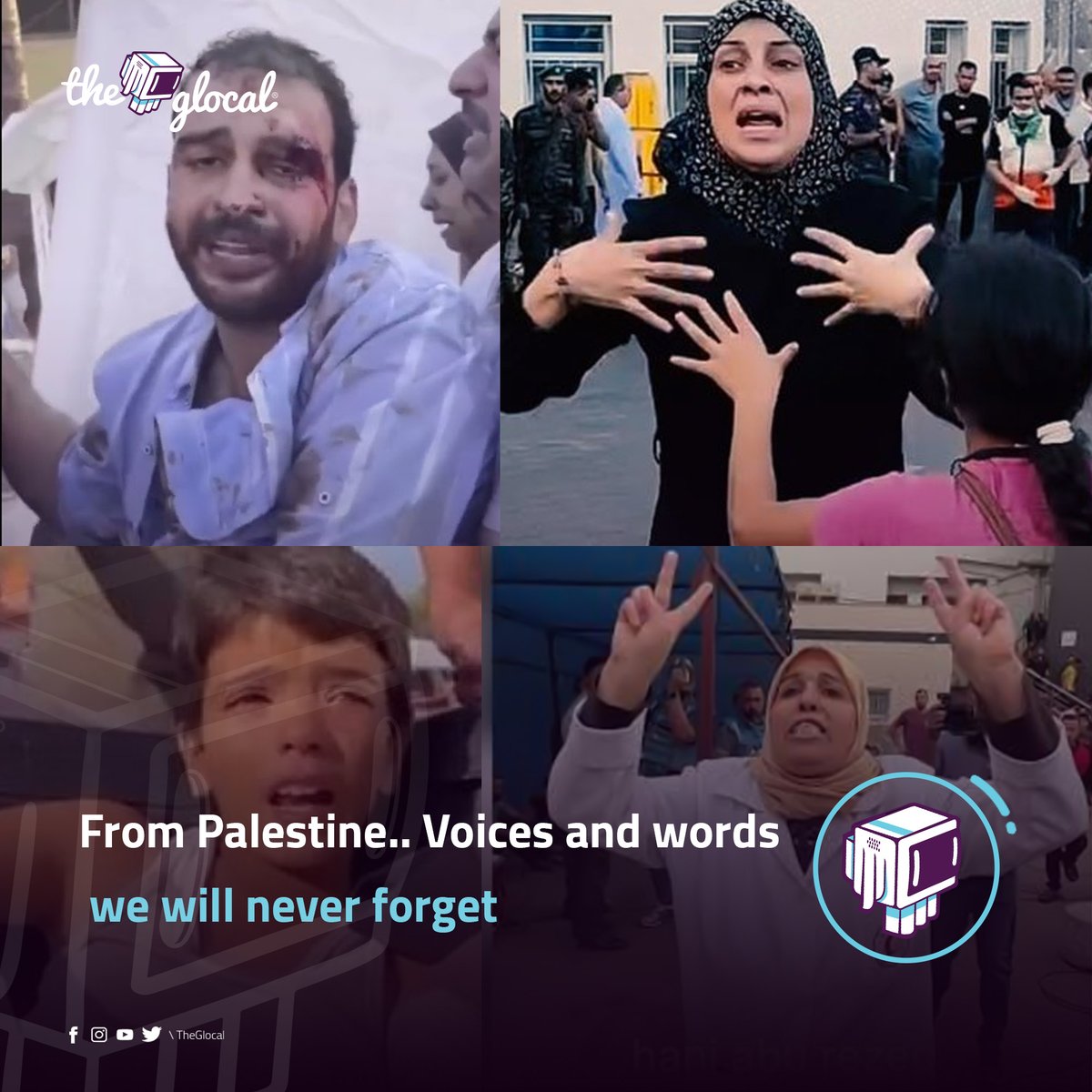 From #Palestine .. Voices and words we will never forget! #Gaza #GazaUnderAttack