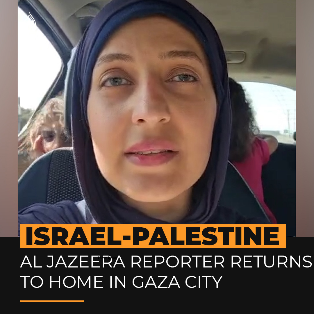 "If we're going to die, we're going to die with dignity in our homes." Al Jazeera’s Youmna ElSayed filmed her family’s journey back to their home in Gaza City, after heeding Israel’s earlier warning for Palestinians to leave northern Gaza ⤵️